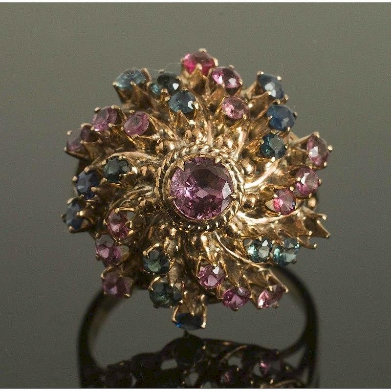 Appraisal: Princess Ring k gold Princess ring set with rubies and