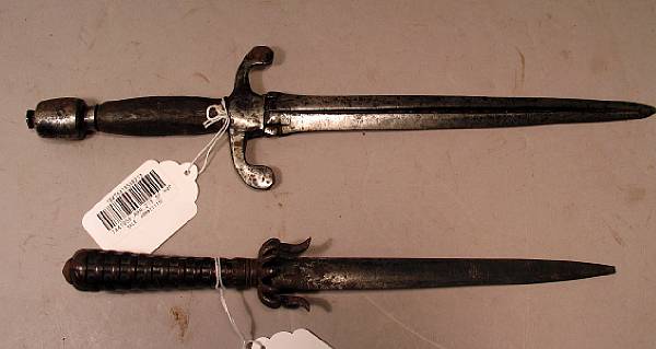 Appraisal: A lot of two daggers Comprising A quillon dagger in