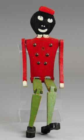 Appraisal: HAND HELD JIGGER TOY Made of wood jointed legs painted