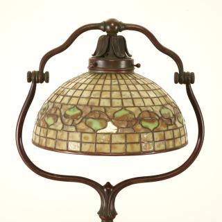 Appraisal: Tiffany Studios bronze floor lamp Acorn shade Tiffany Studios bronze