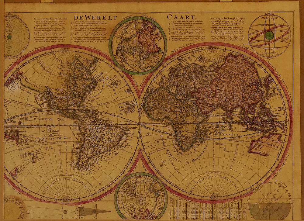 Appraisal: Cornelius Danckerts Map of the World Cornelis Danckerts - De