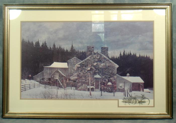 Appraisal: Peter Sculthorpe b PAFA print Farm at Twilight not numbered