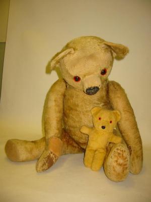 Appraisal: The Chad Valley teddy bear covered in gold plush with