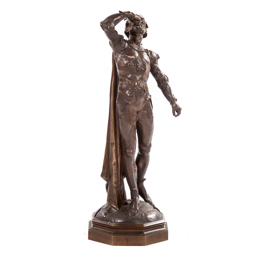 Appraisal: Auguste de Weve Mephistopheles Bronze Belgian - Figure of devil