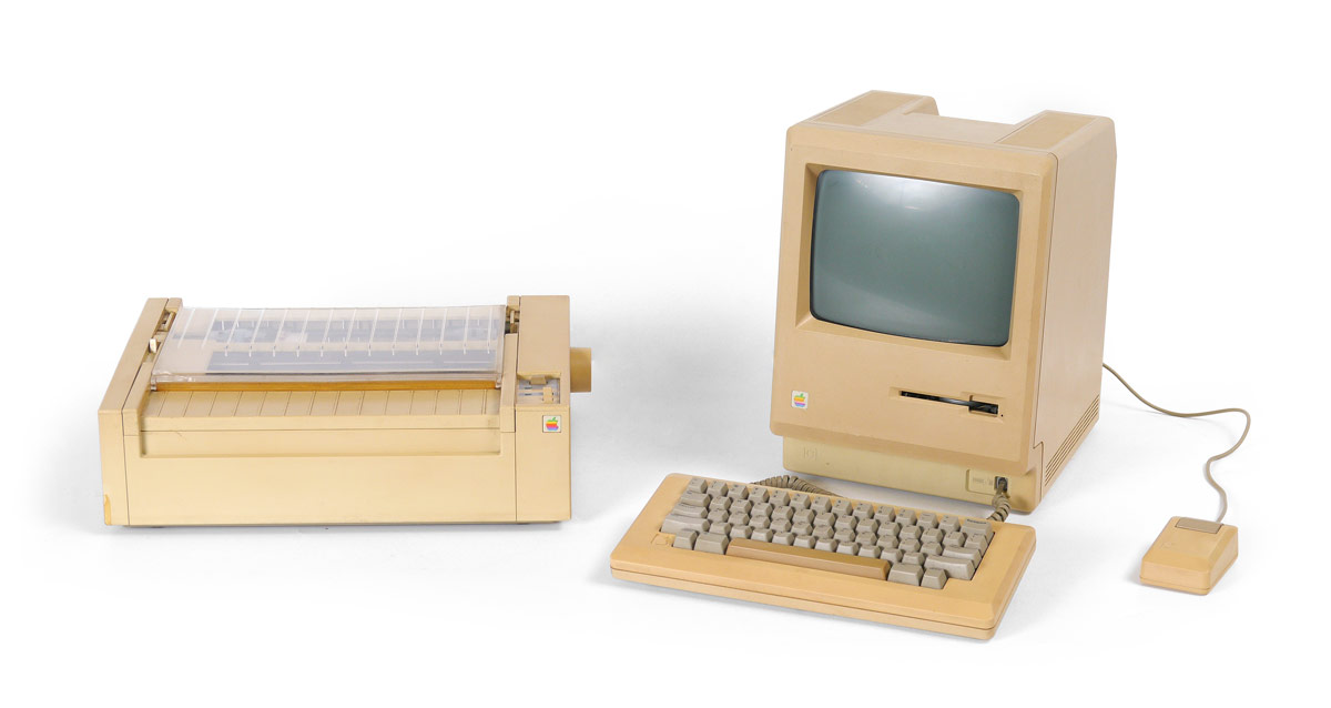 Appraisal: APPLE MACINTOSH COMPUTER MODEL M Original first model of the