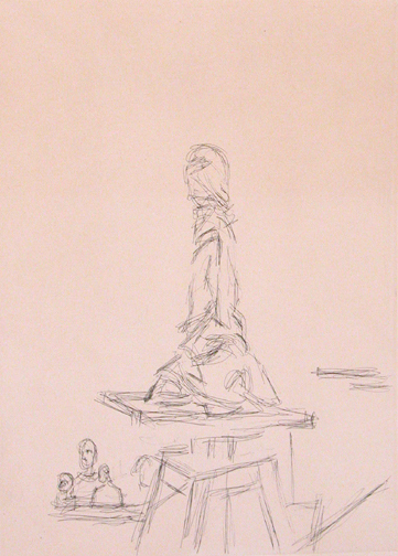 Appraisal: Etching by Alberto Giacometti Atelier a la Selette from the