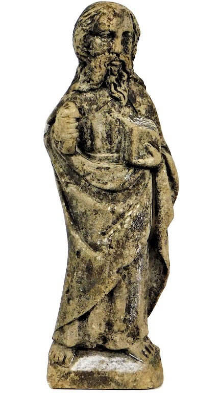 Appraisal: C Continental Medieval Limestone Christian Saint Europe th Century Finely