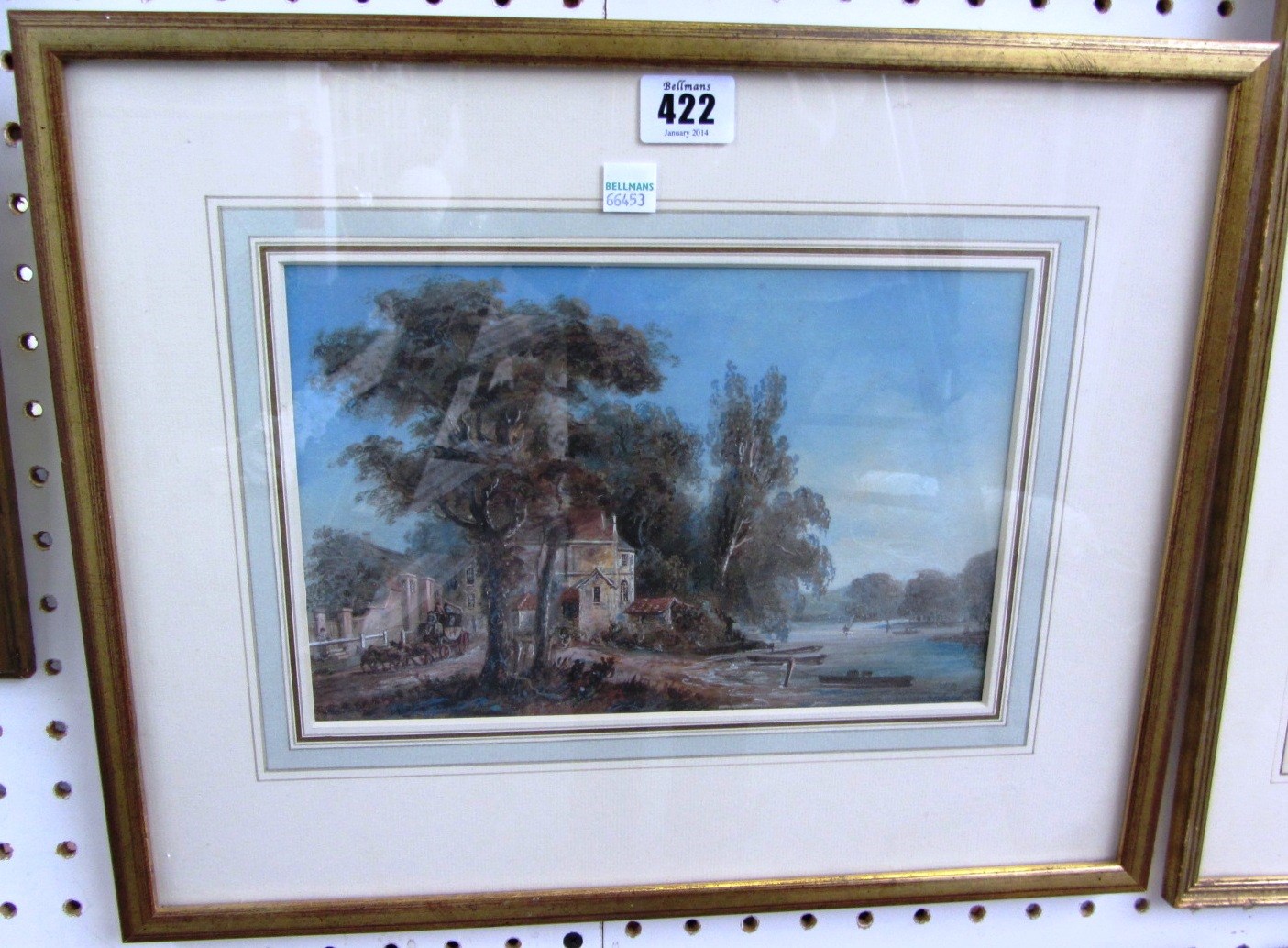 Appraisal: John Claude Nattes - Hampton Middlesex watercolour and gouache inscribed