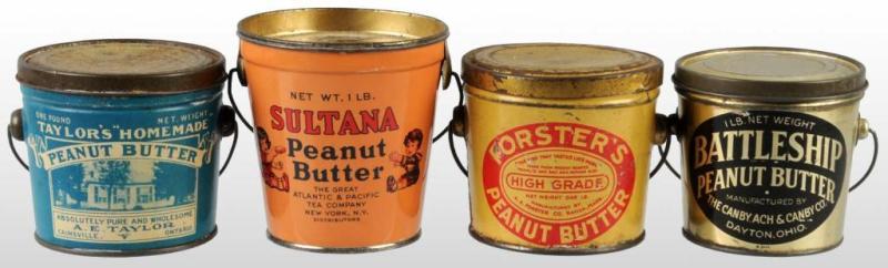 Appraisal: Lot of Peanut Butter Pails Description Includes one for Sultana