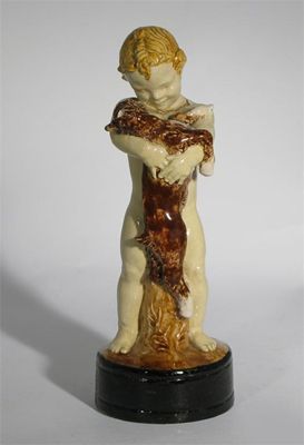 Appraisal: A pottery figure by Jess Lawson Peacey modelled as a