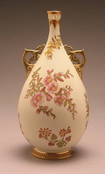 Appraisal: A Royal Worcester porcelain vase in the Persian style dated