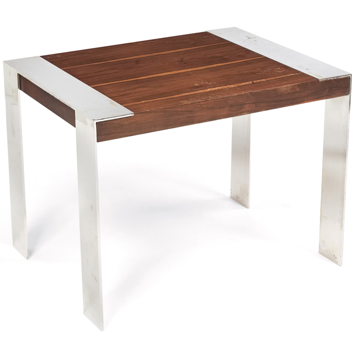 Appraisal: Milo Baughman coffee occasional table by Thayer Coggin exotic wood