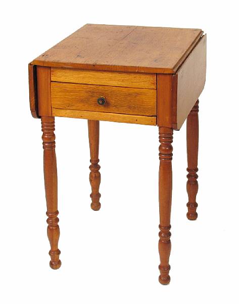 Appraisal: An American Federal mixed wood work table height in width