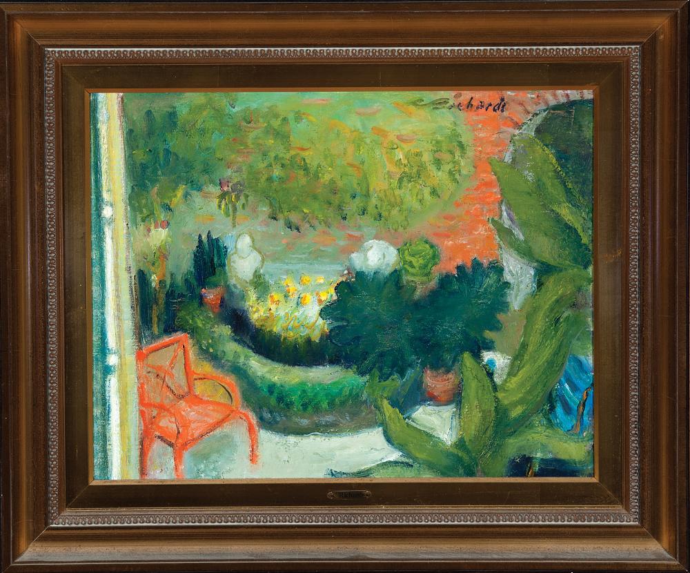 Appraisal: Charles Whitfield Richards American Louisiana - Tropical Garden oil on