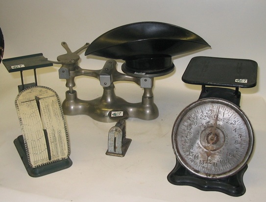 Appraisal: A GROUP OF FOUR SCALES One is a balance scale