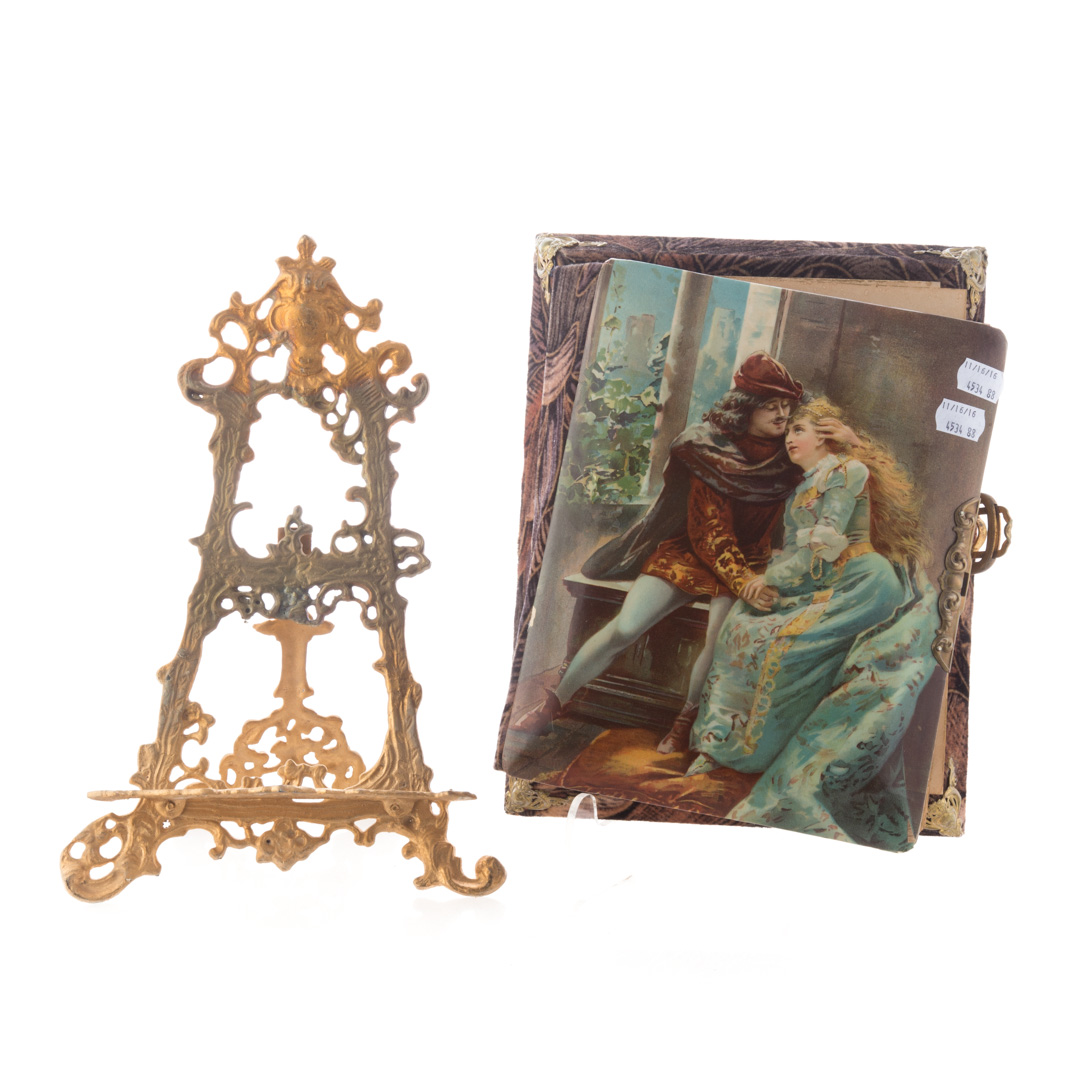 Appraisal: Victorian photo albums including stands