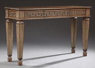 Appraisal: Classical Style Mahogany Console Table th c t Classical Style