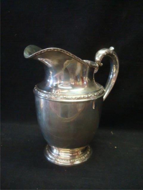 Appraisal: Sterling Pitcher Signed Whiting From a New Rochelle estate Dimensions