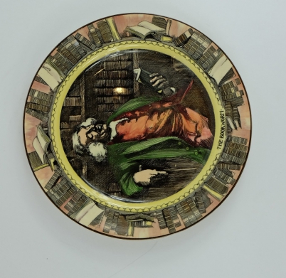 Appraisal: Royal Doulton Dickens seriesware rack plate The Bookworm D