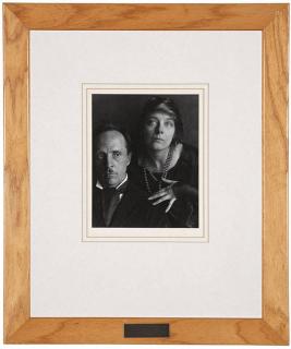 Appraisal: Imogen Cunningham ''Edward Weston and Margrethe Mather'' signed and dated