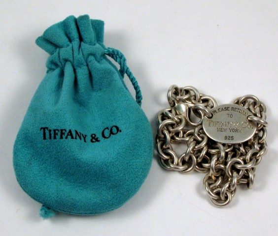 Appraisal: TIFFANY CO STERLING SILVER CHAIN NECKLACE from the Return to