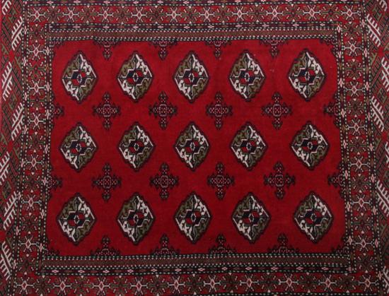 Appraisal: TURKEMAN RUG - ft in x ft in PROVENANCE Estate