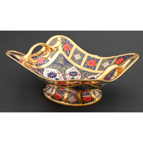 Appraisal: A Royal Crown Derby Imari pattern basket cm l printed