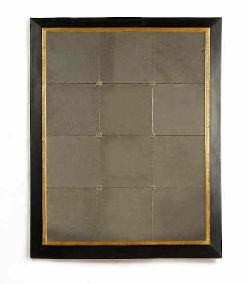 Appraisal: Twelve panel mirror th c l w