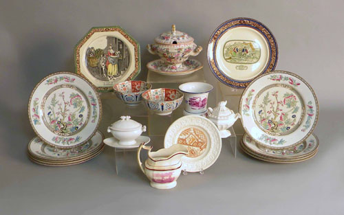 Appraisal: Miscellaneous pottery and porcelain to include ironstone creamware Staffordshire etc