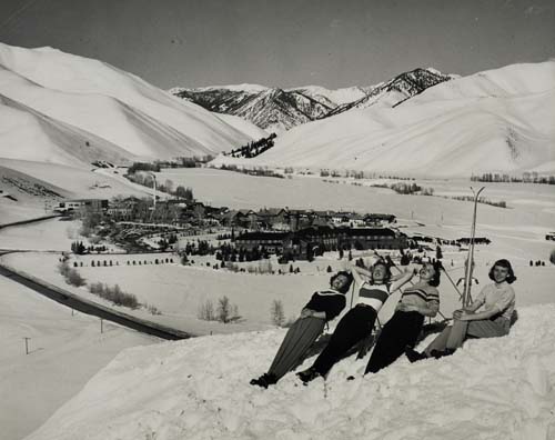 Appraisal: ANONYMOUS SUN VALLEY Group of promotional black and white photographs