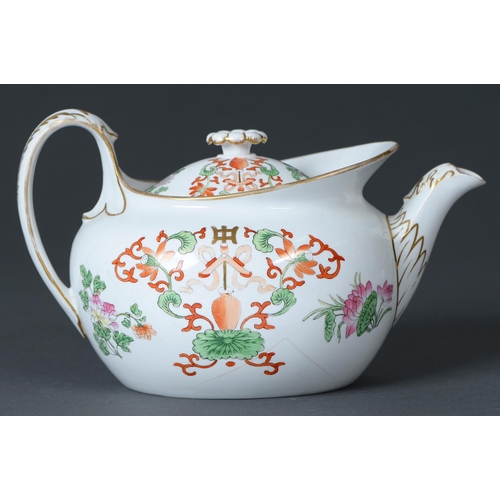 Appraisal: A Wedgwood bone china teapot and cover c printed and