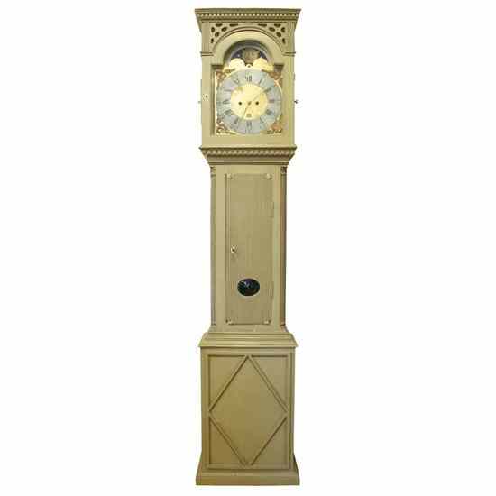 Appraisal: A Swedish Gustavian Period Longcase Clock circa having a bonnet