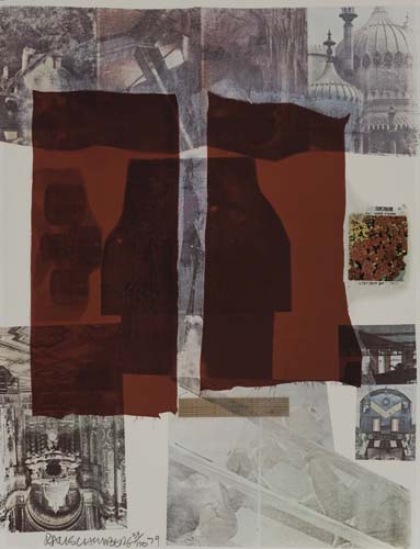 Appraisal: ROBERT RAUSCHENBERG Why You Can't Tell Color screenprint and collage