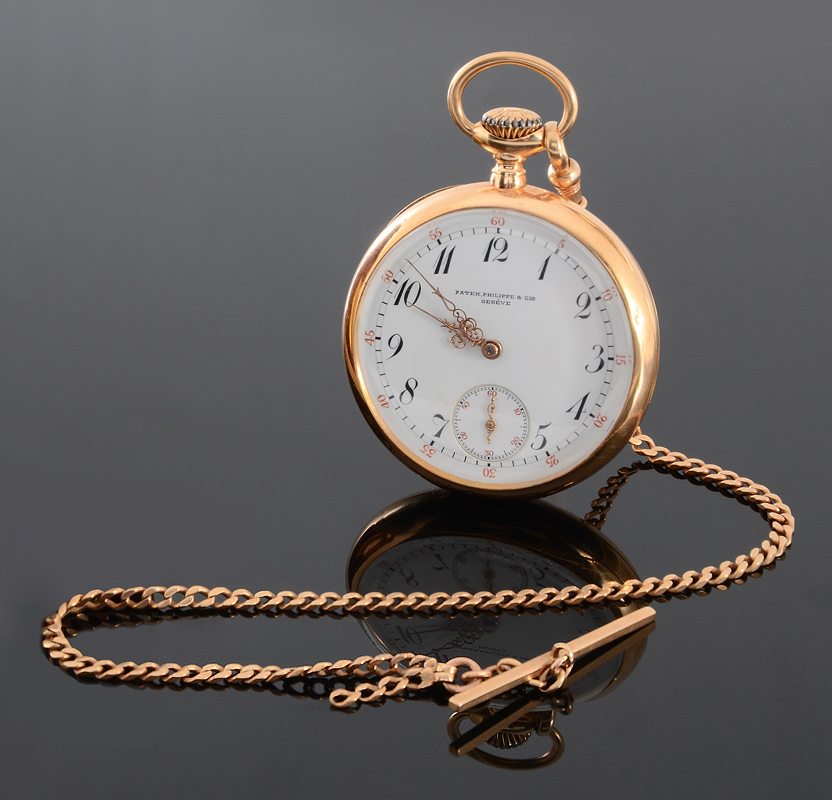 Appraisal: K GOLD PATEK PHILIPPE POCKET WATCH k yellow gold case