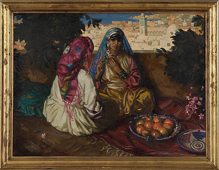 Appraisal: AN ARAB BRIDE BY LOUIS JOHN ENDRES AMERICAN - oil