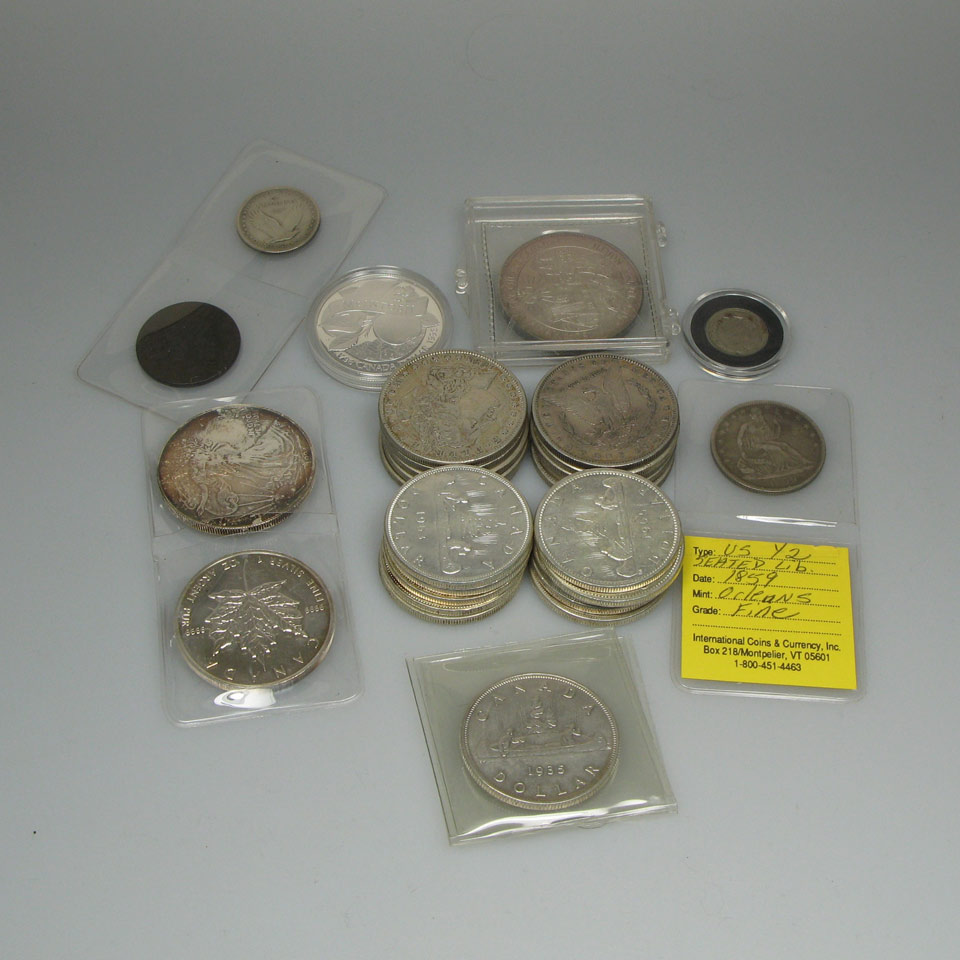 Appraisal: Quantity Of Canadian American And Mexican Coins including a Cdn