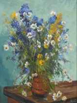 Appraisal: Mark Kremer Russian born Flowers Oil on canvas signed M