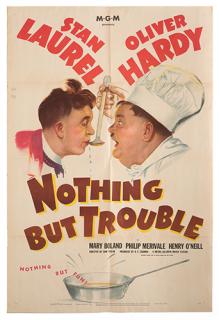 Appraisal: Nothing But Trouble MGM One sheet x Classic comedy film