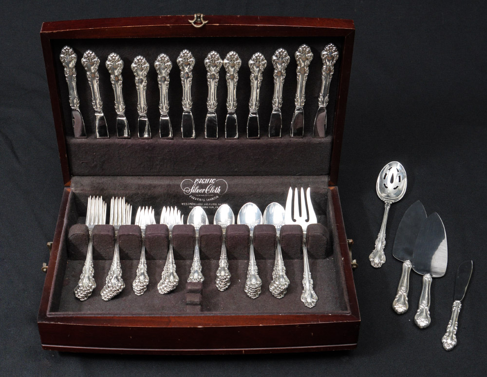 Appraisal: REED BARTON SPANISH BAROQUE STERLING FLATWARE Approx pieces in the