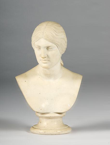 Appraisal: MARBLE BUST BY NATHAN FLINT BAKER B American mid- th