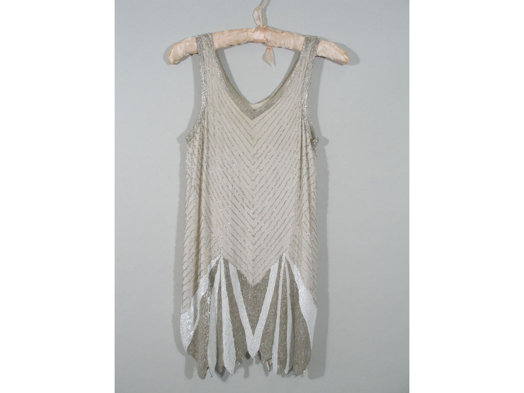 Appraisal: Vintage Art Deco Beaded Flapper Dress beautiful dress from the