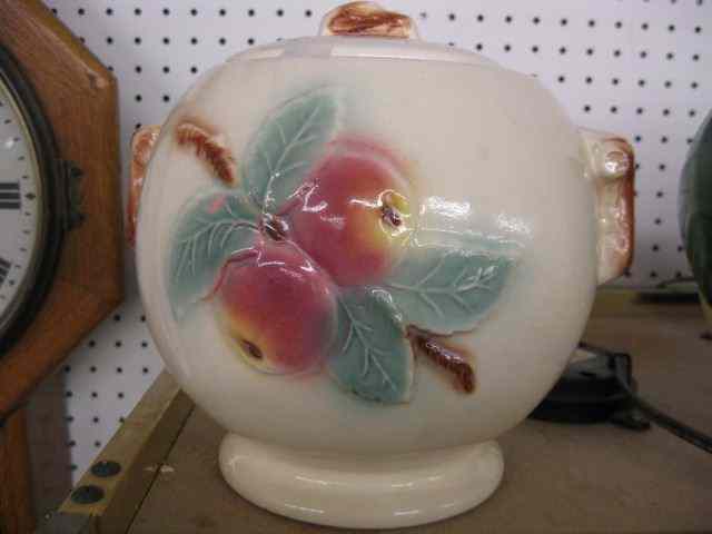 Appraisal: Art Pottery Cookie Jar apple decor by R R P