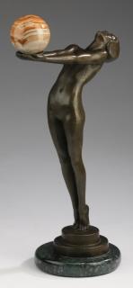 Appraisal: After Le Verrier bronze of nude h After Max Le