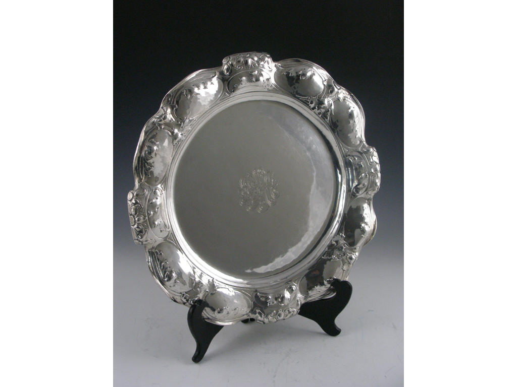 Appraisal: Gorham Martele Silver Entree Dish ca handwrought fine silver with