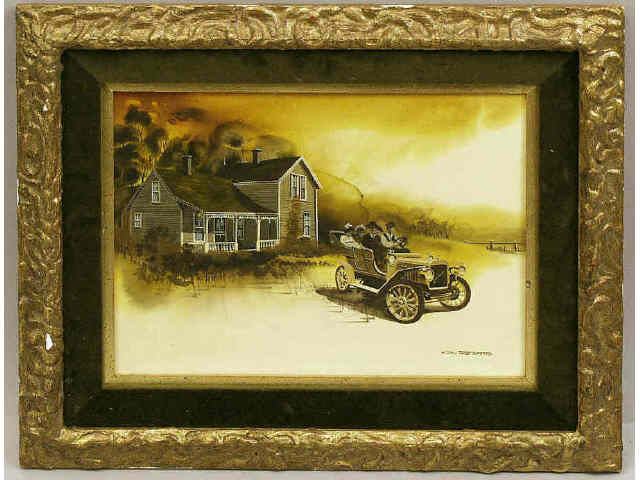 Appraisal: Nicely framed and matted water color by Ken Eberts depicting