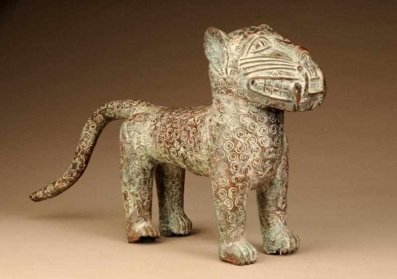 Appraisal: Royal Leopard Figure Description Made of bronze Condition Good Size