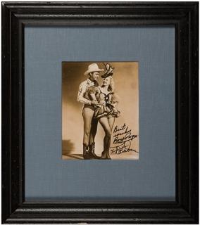 Appraisal: Roy Rogers and Dale Evans Signed Portrait Circa s Modern