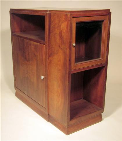 Appraisal: French walnut cabinetearly th century