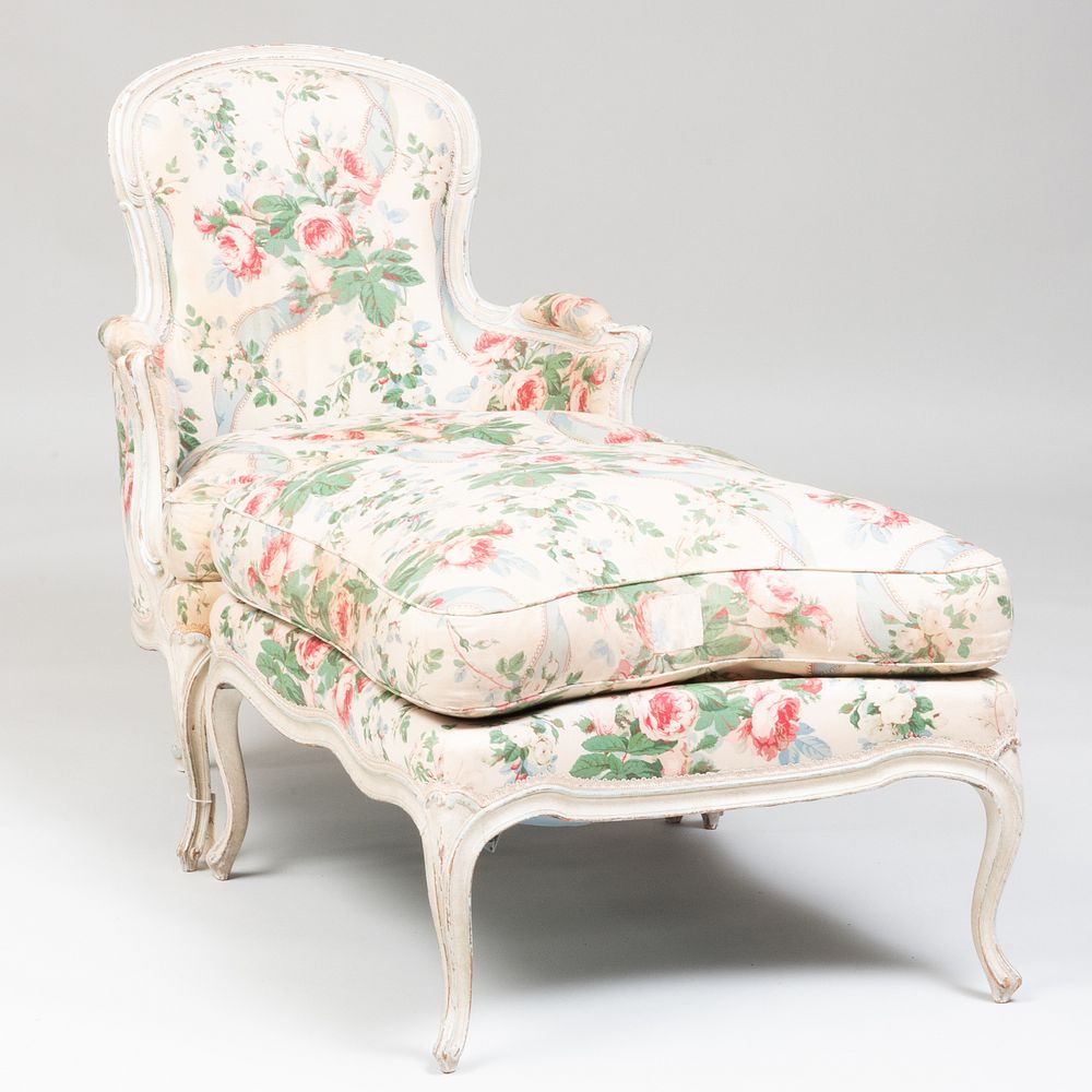 Appraisal: Louis XV Style Painted Duchesse Bris e In two parts