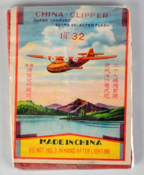 Appraisal: China Clipper -Pack - Firecrackers Class One of few known